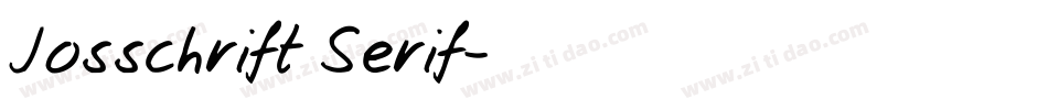 Josschrift Serif字体转换